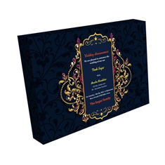 Wedding Announcement Gift Box Gradient Finish No Compartments